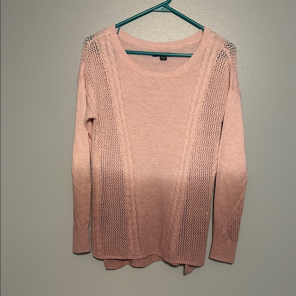 American Eagle Outfitters Pink Crew Neck Sweater